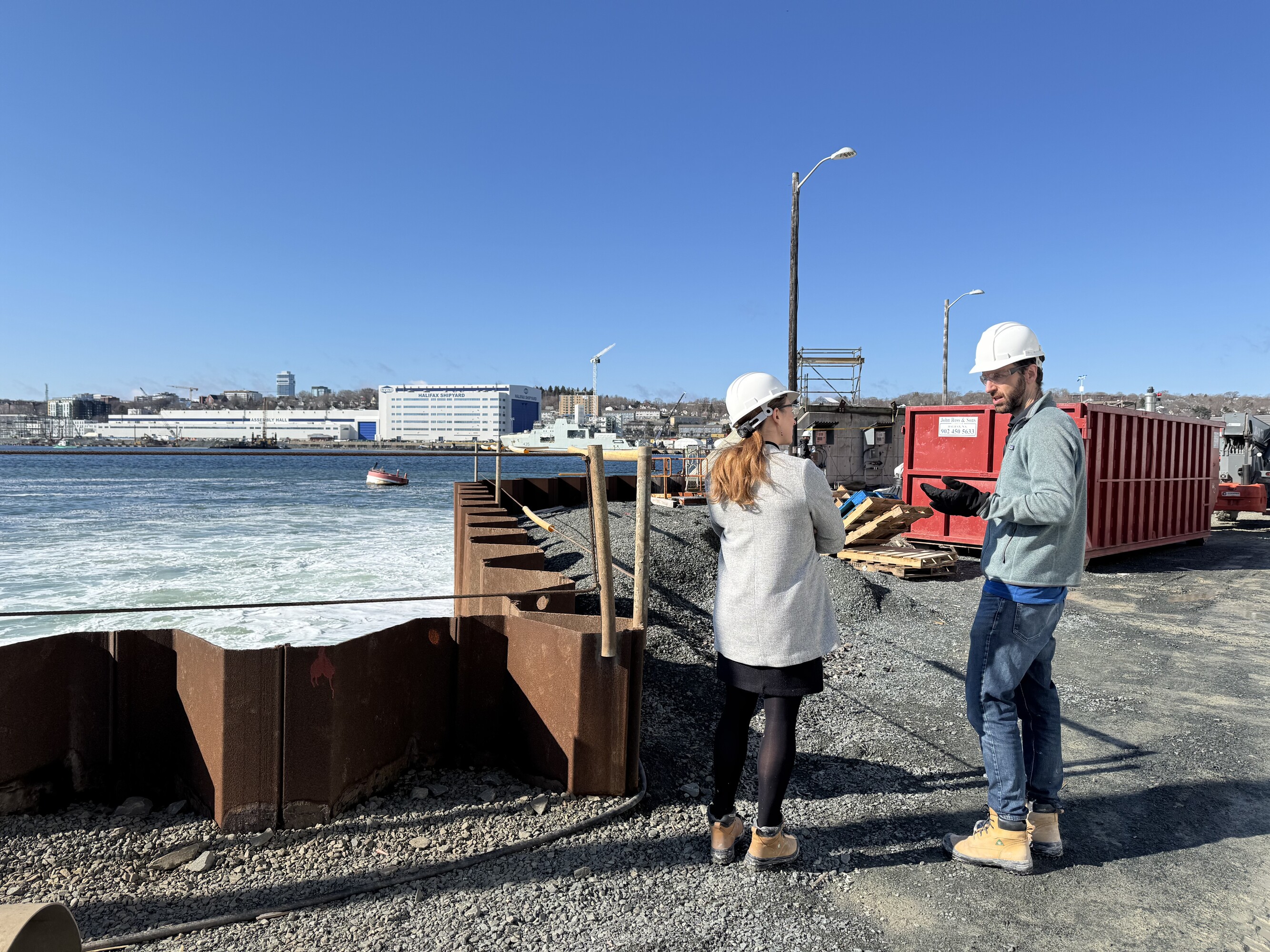 Lindsay Murray, Foresight's Senior Manager of Partnerships and Atlantic Canada representative, visiting Planetary's Dartmouth facilitiy.