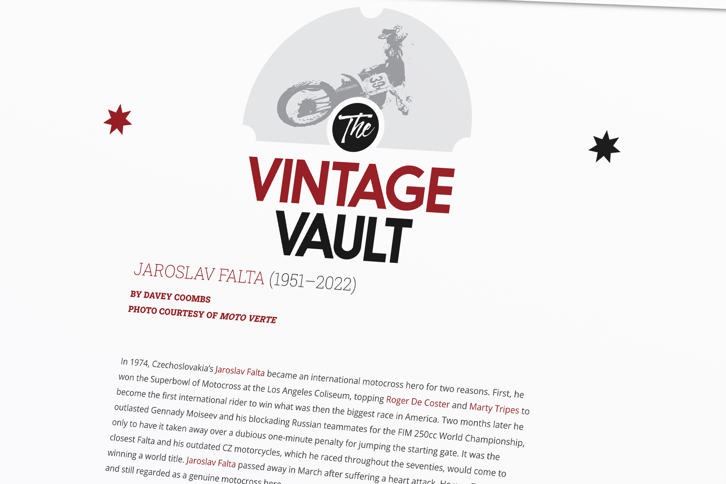 Digital Magazine Article - Vintage Vault