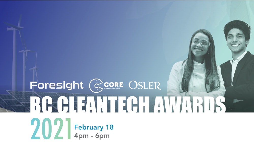 Annonce des finalistes des BC Cleantech Awards