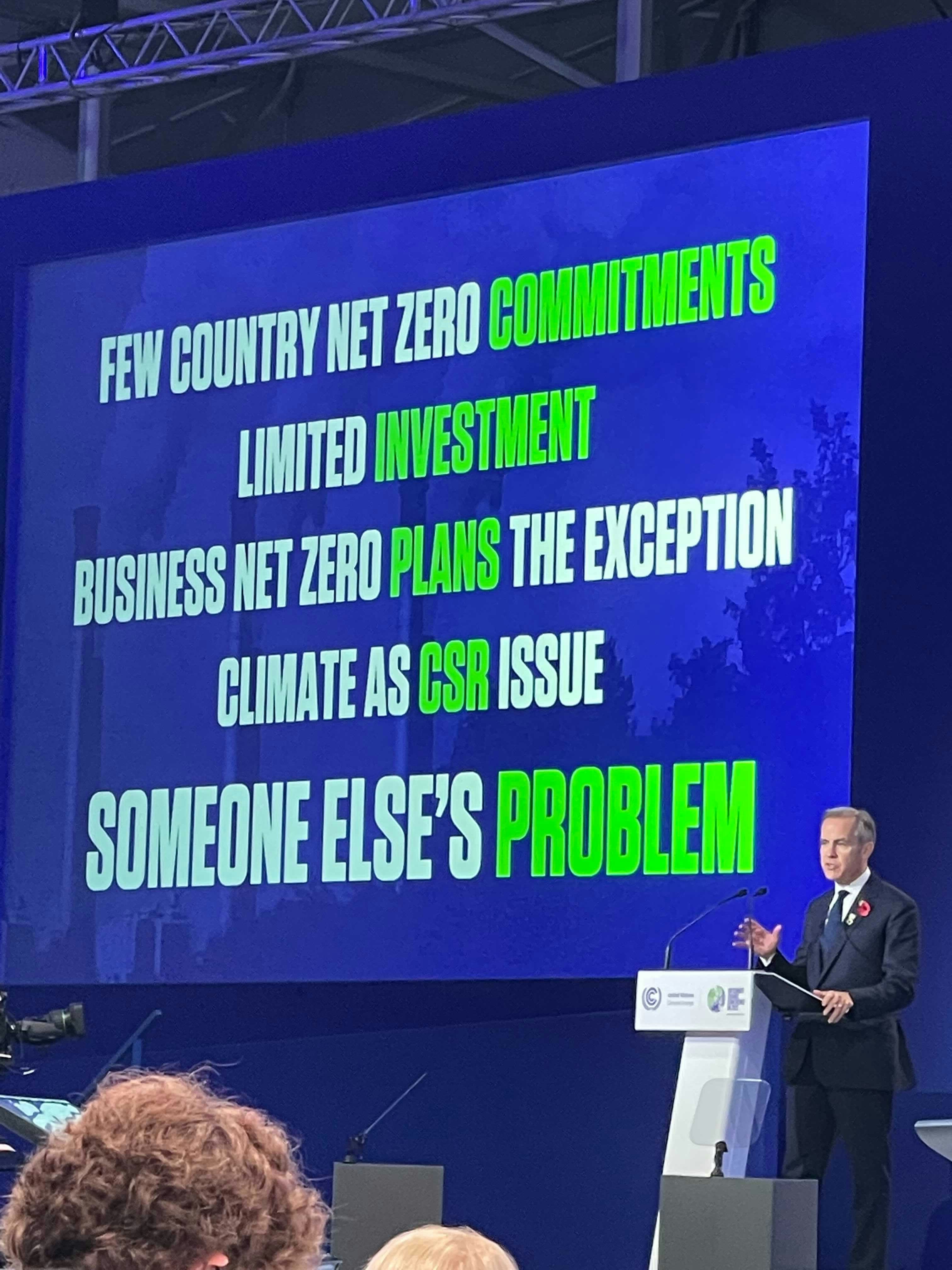 Reflections from COP26: Canadian Mark Carney Leads “Mammoth Transition” To Green Finance