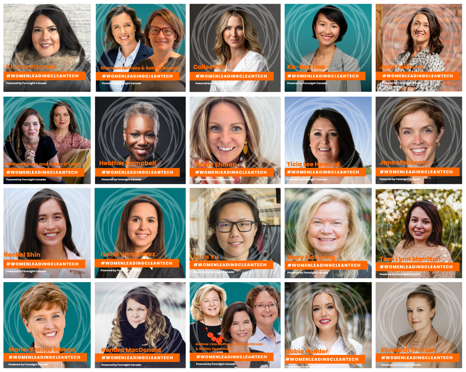 Foresight célèbre les femmes à la tête des technologies propres au Canada