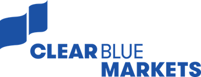 clear blue markets, logo