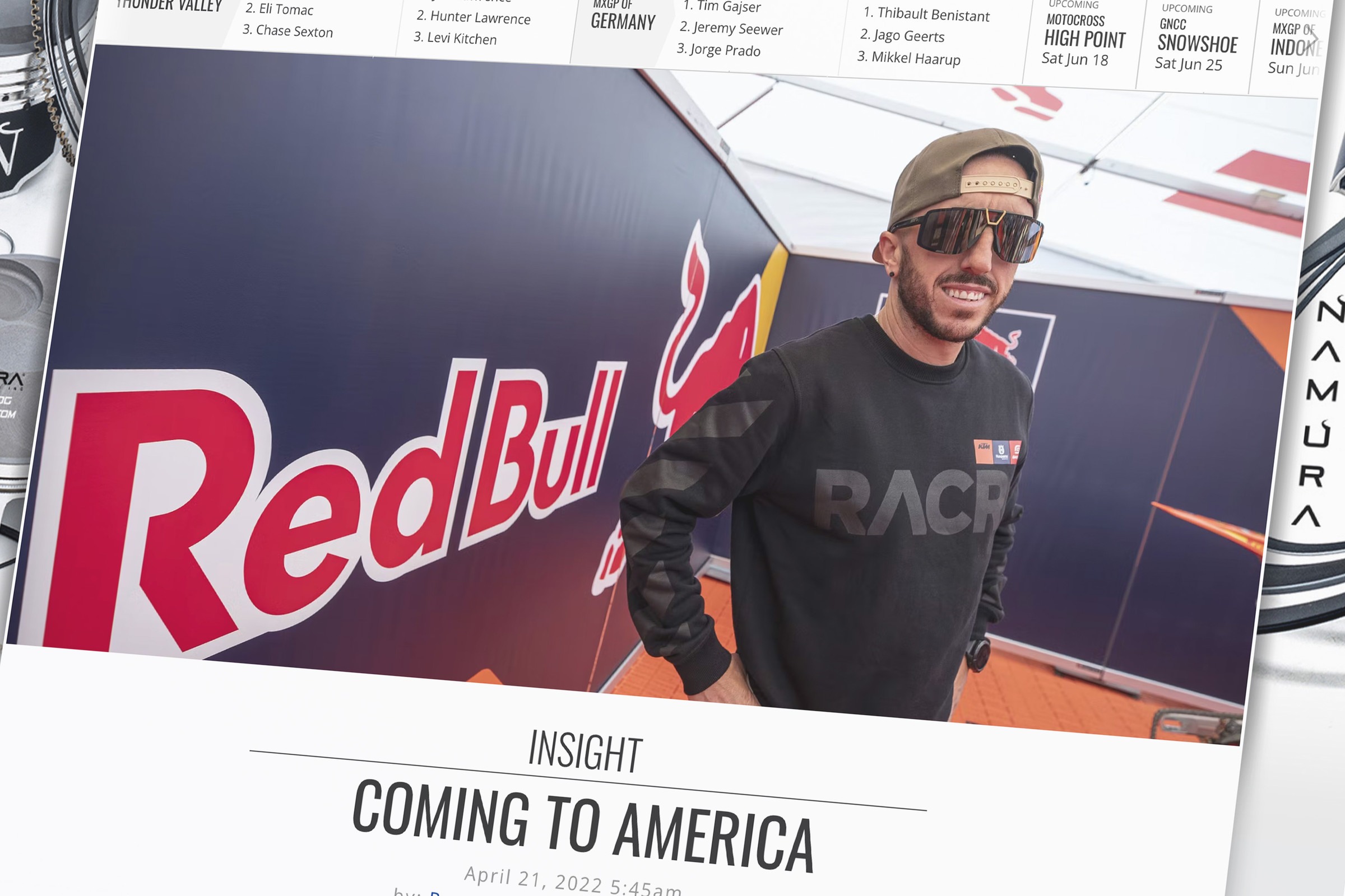 Racer X Website - Design and development for the world's leading motocross publication.