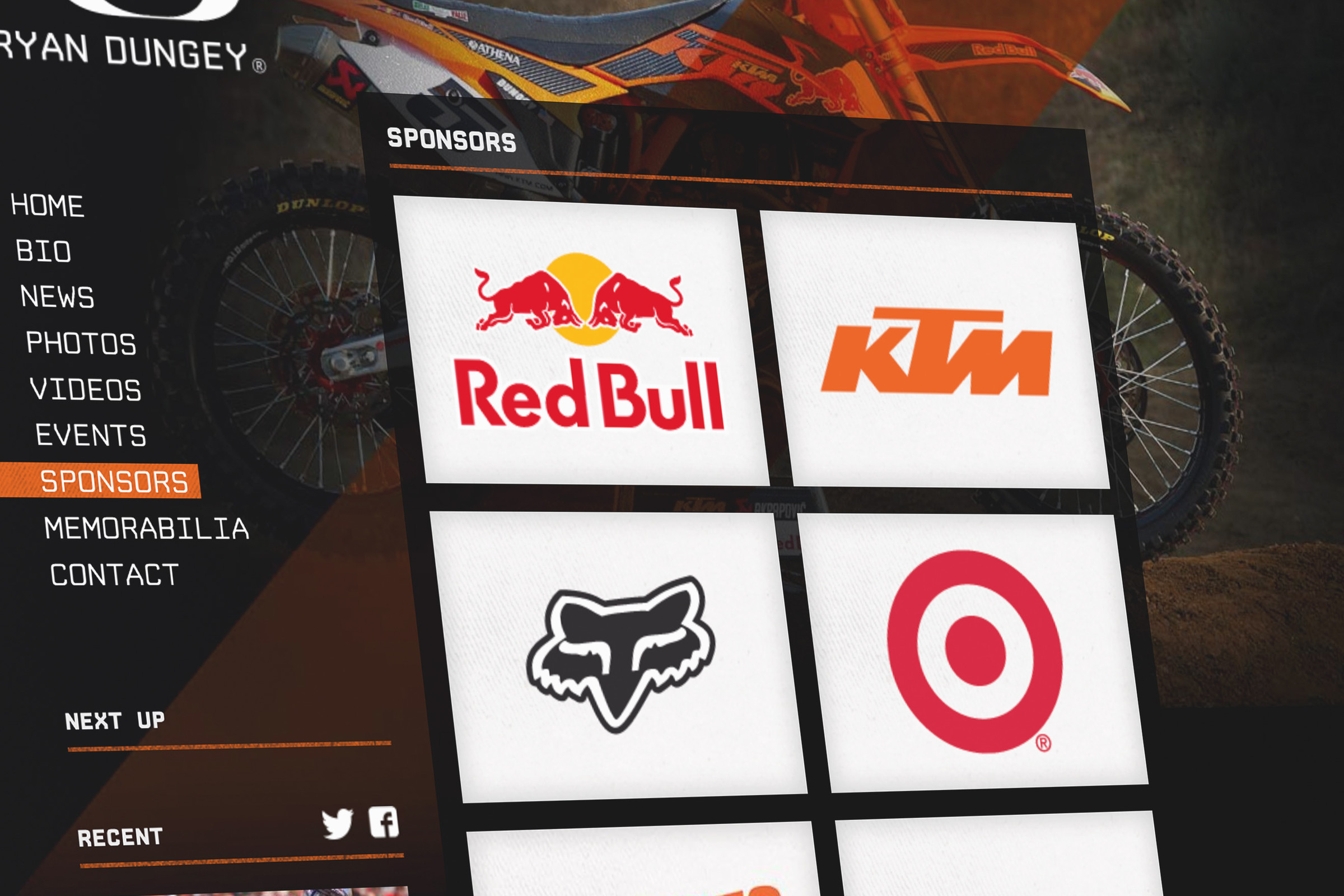 Ryan Dungey Professional Motocross Rider Website Sponsors