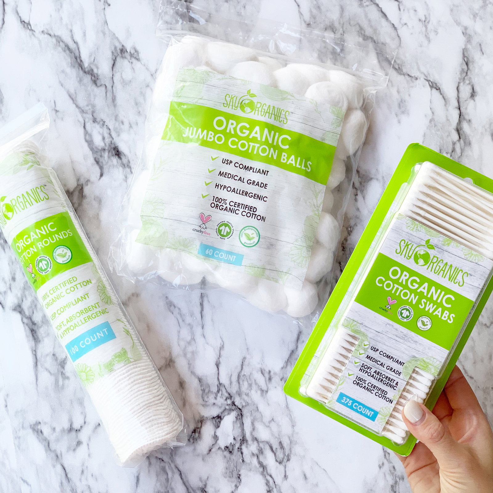 Sky Organics Organic Cotton Products