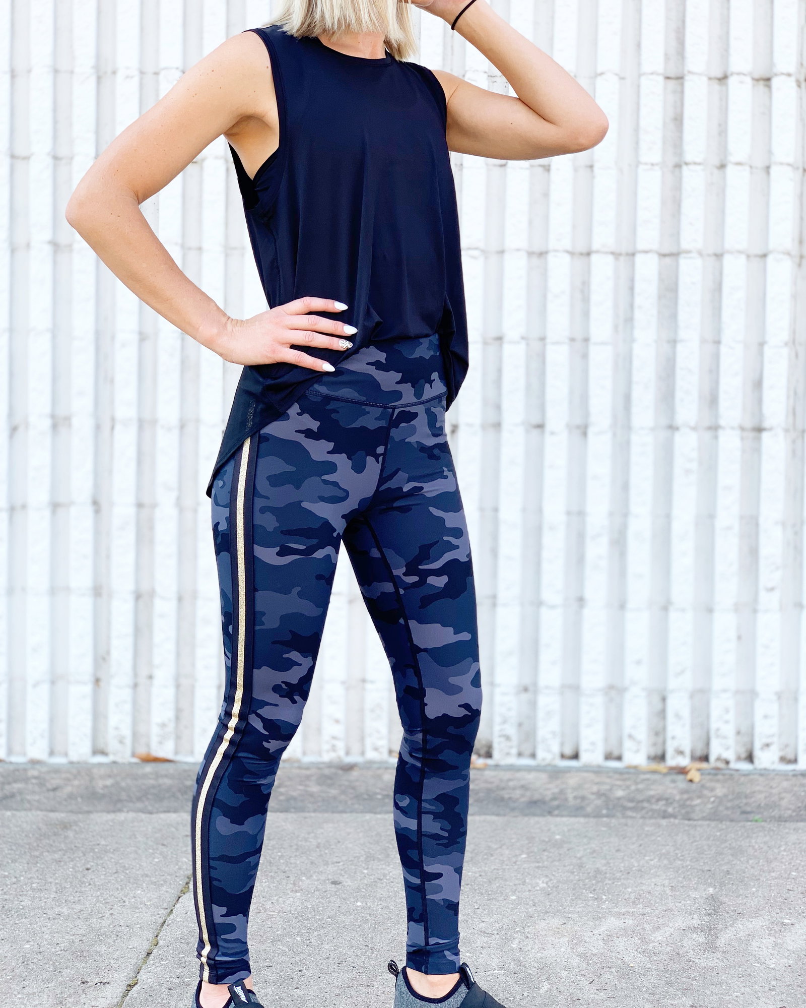 Avia Camo Leggings and Perforated Tank