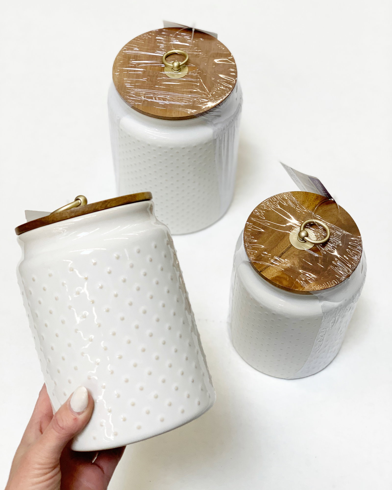 Better Homes and Gardens Hobnail Canisters