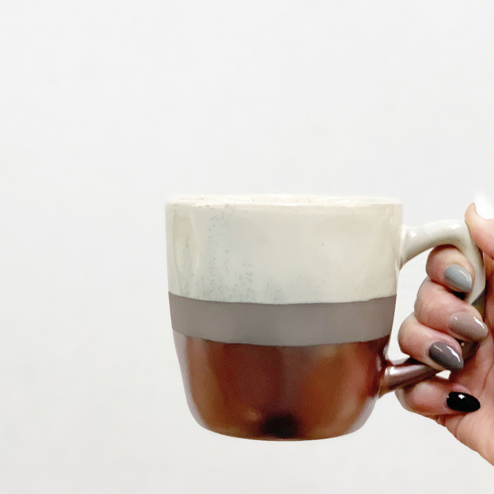 Pfaltzgraff Reactive Rose Gold & Grey Mug