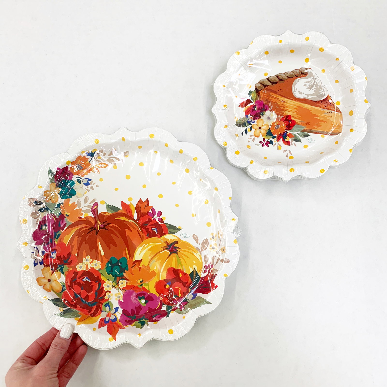 Pioneer Woman Fall Pumpkin Paper Plates