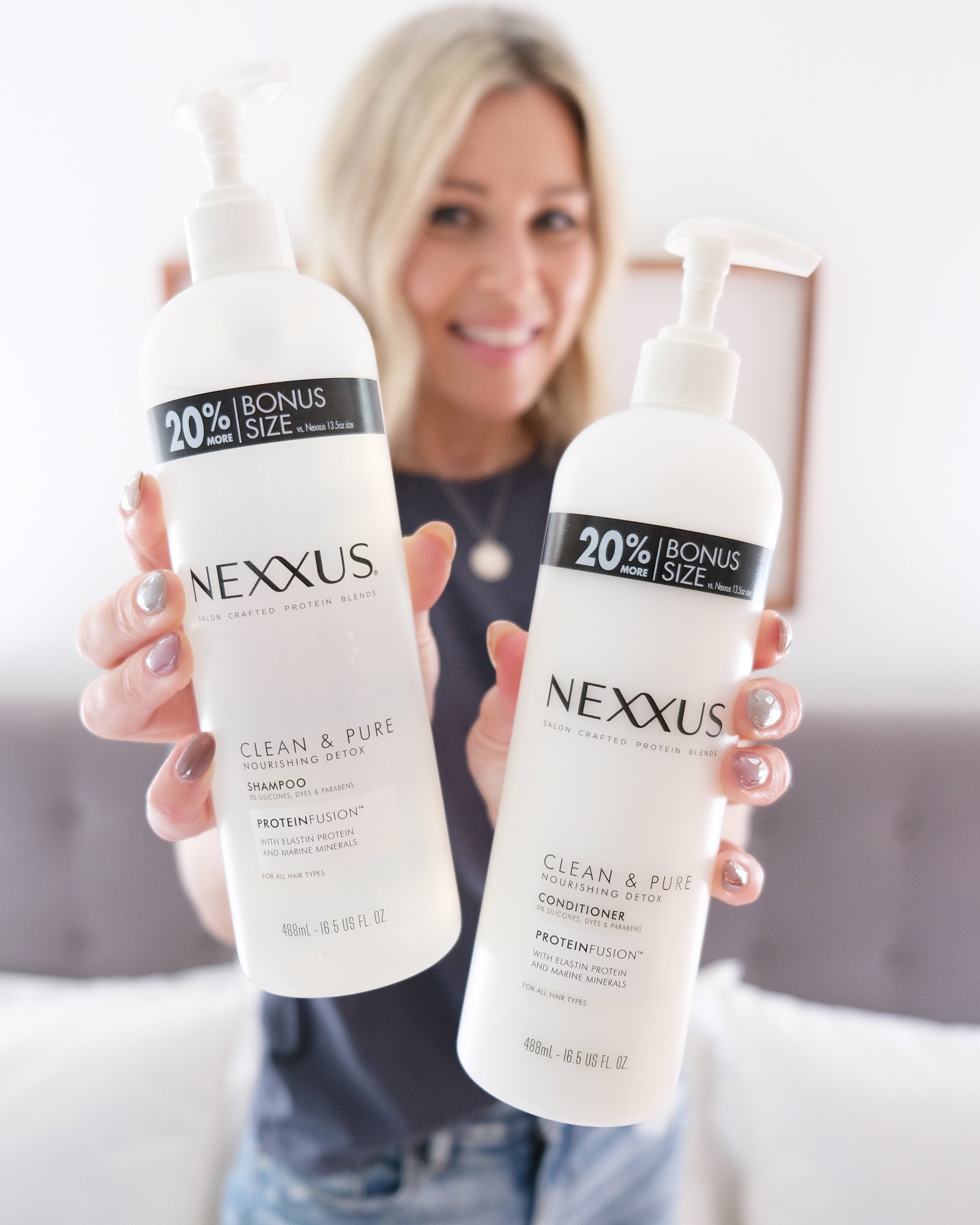 nexxus clean and pure shampoo and conditioner