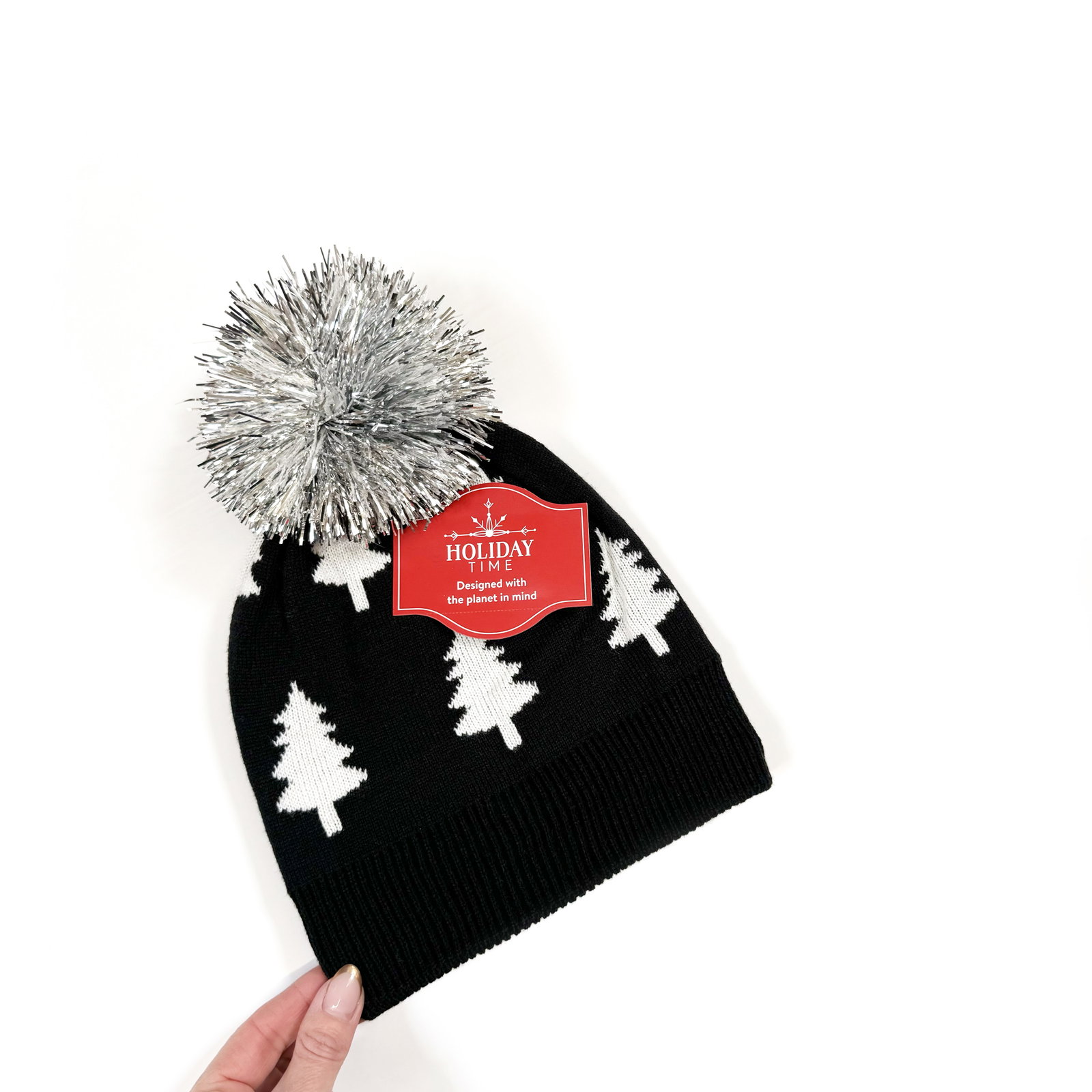 Holiday Time Pom Pom Beanies