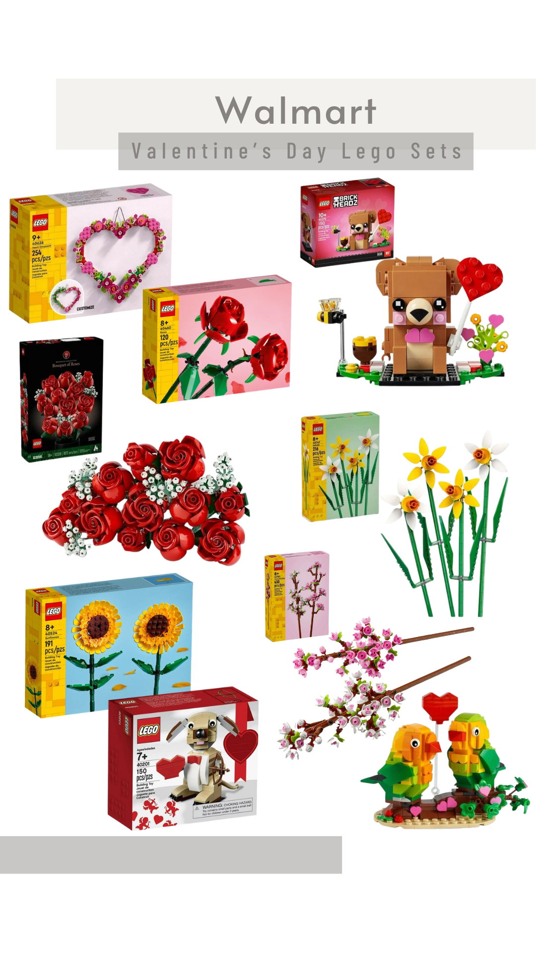 Walmart Valentine's Day Lego Sets