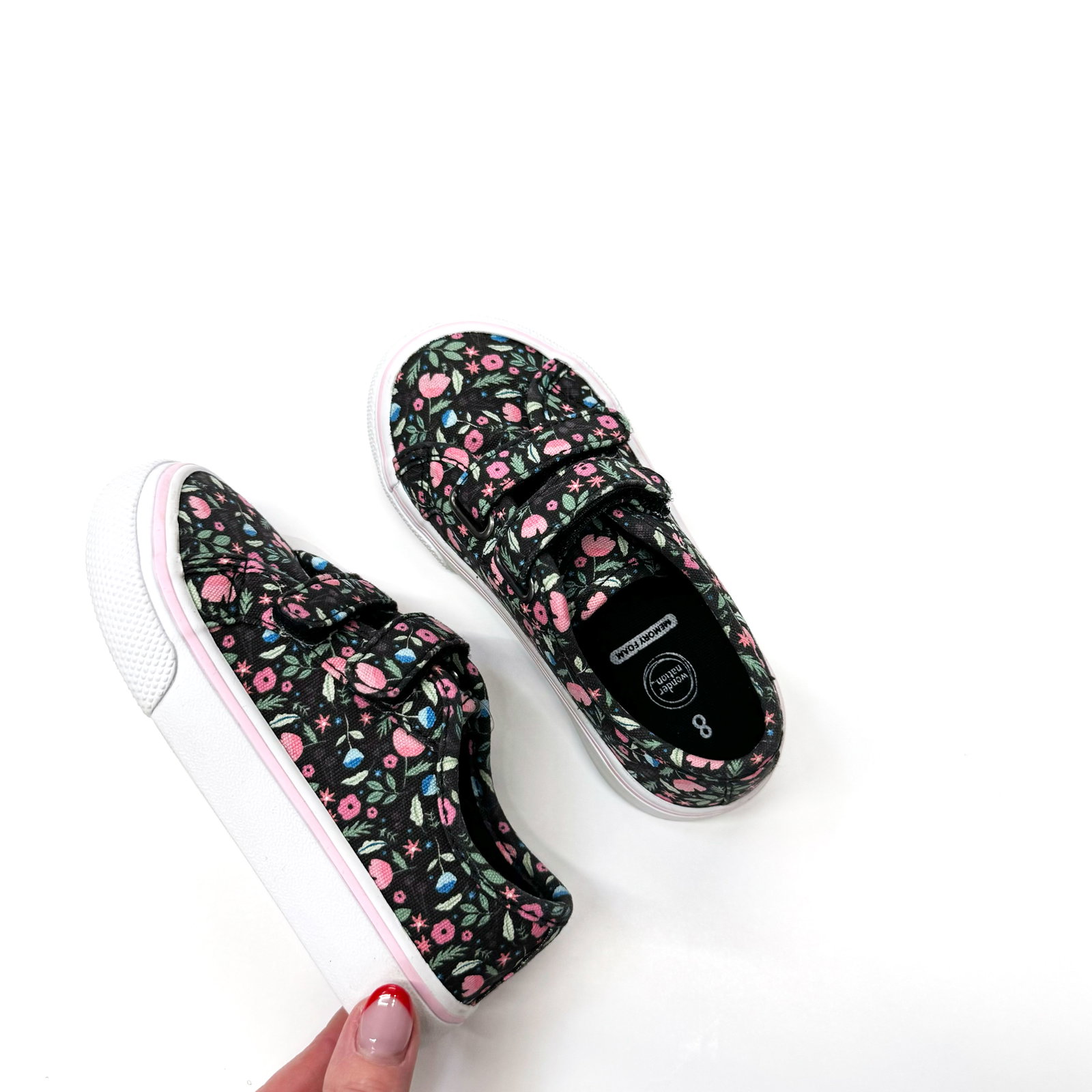 Wonder Nation Toddler Girl Canvas Skate Sneaker