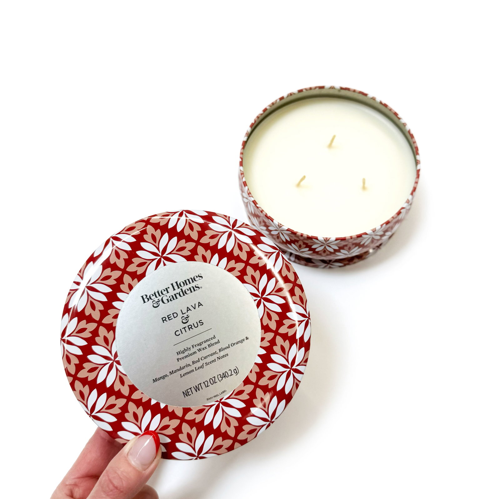 Better Homes & Gardens 3-Wick Tin Candle