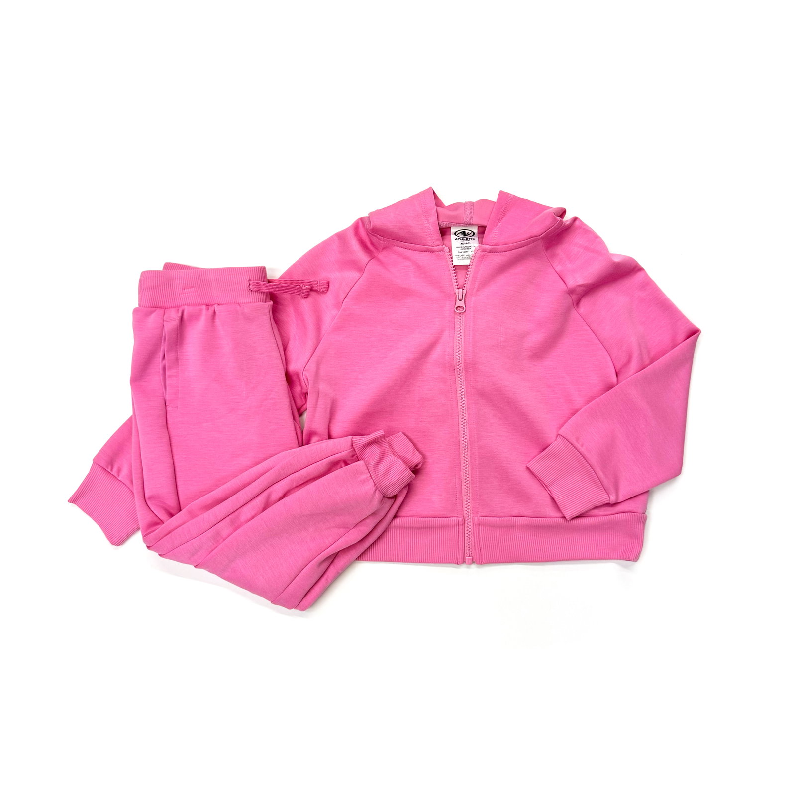 Athletic Works Girls Scuba Hoodie and Joggers Set