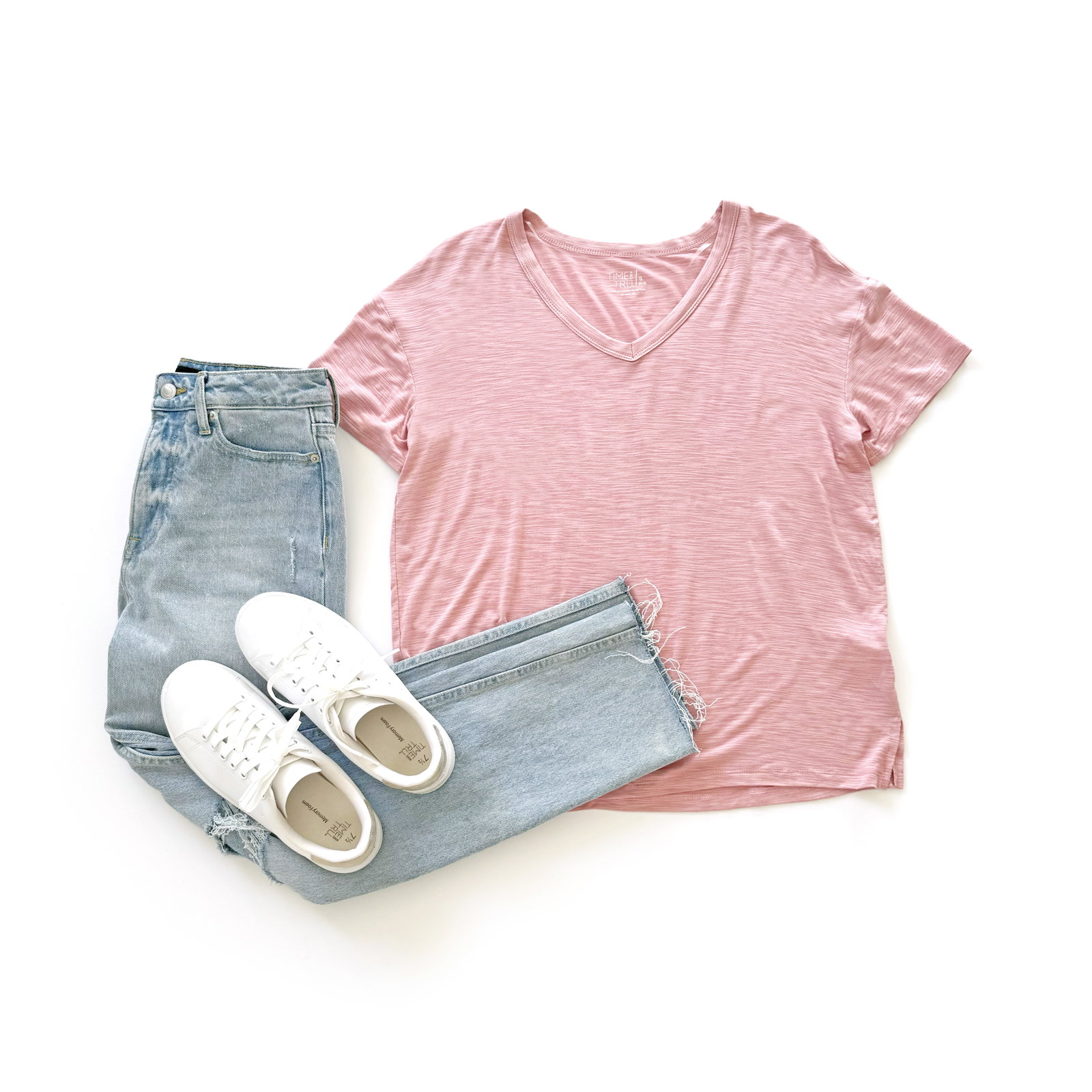 Time and Tru Slub Knit Texture Tee