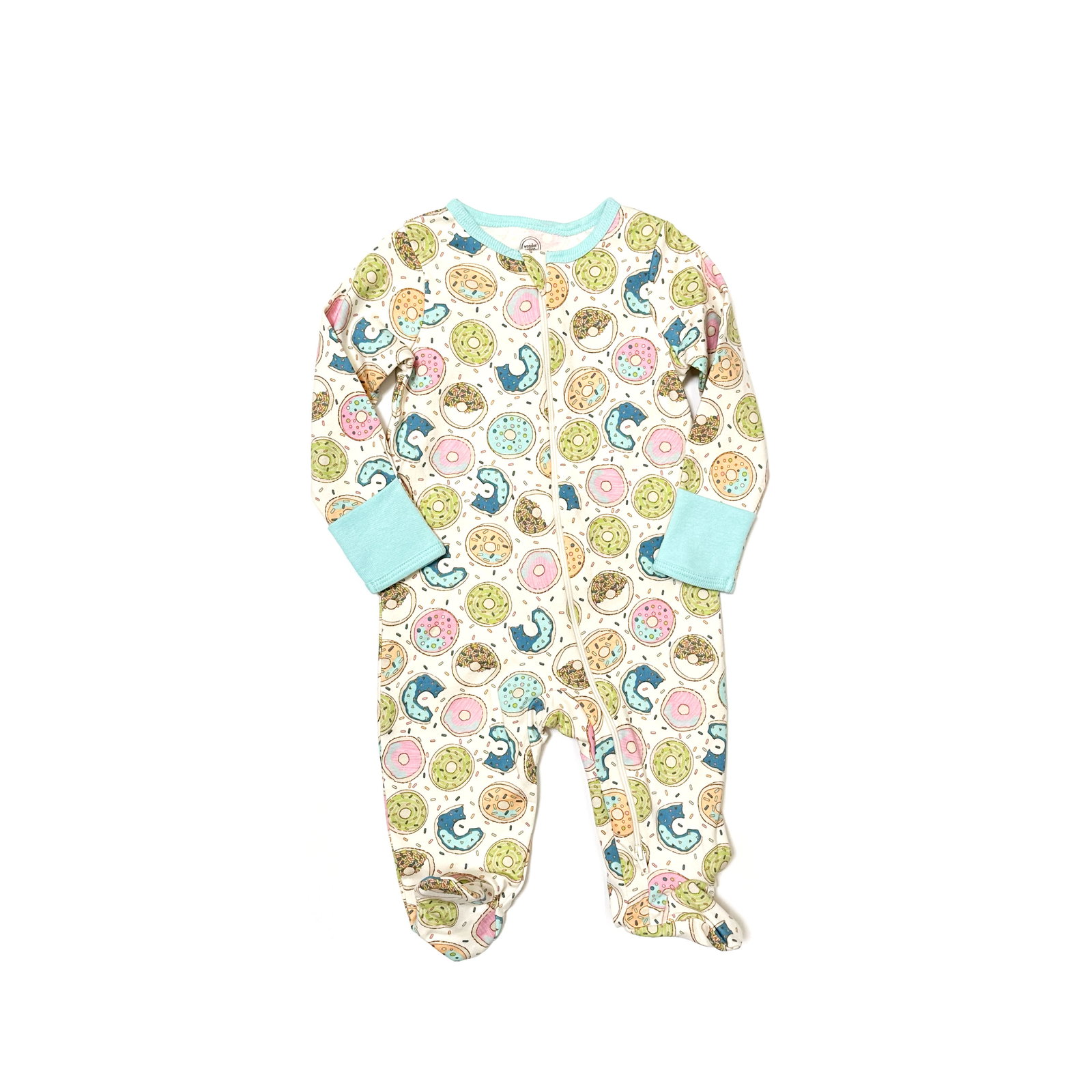 Wonder Nation Unisex Baby Zip Front Sleep N Play Pajamas