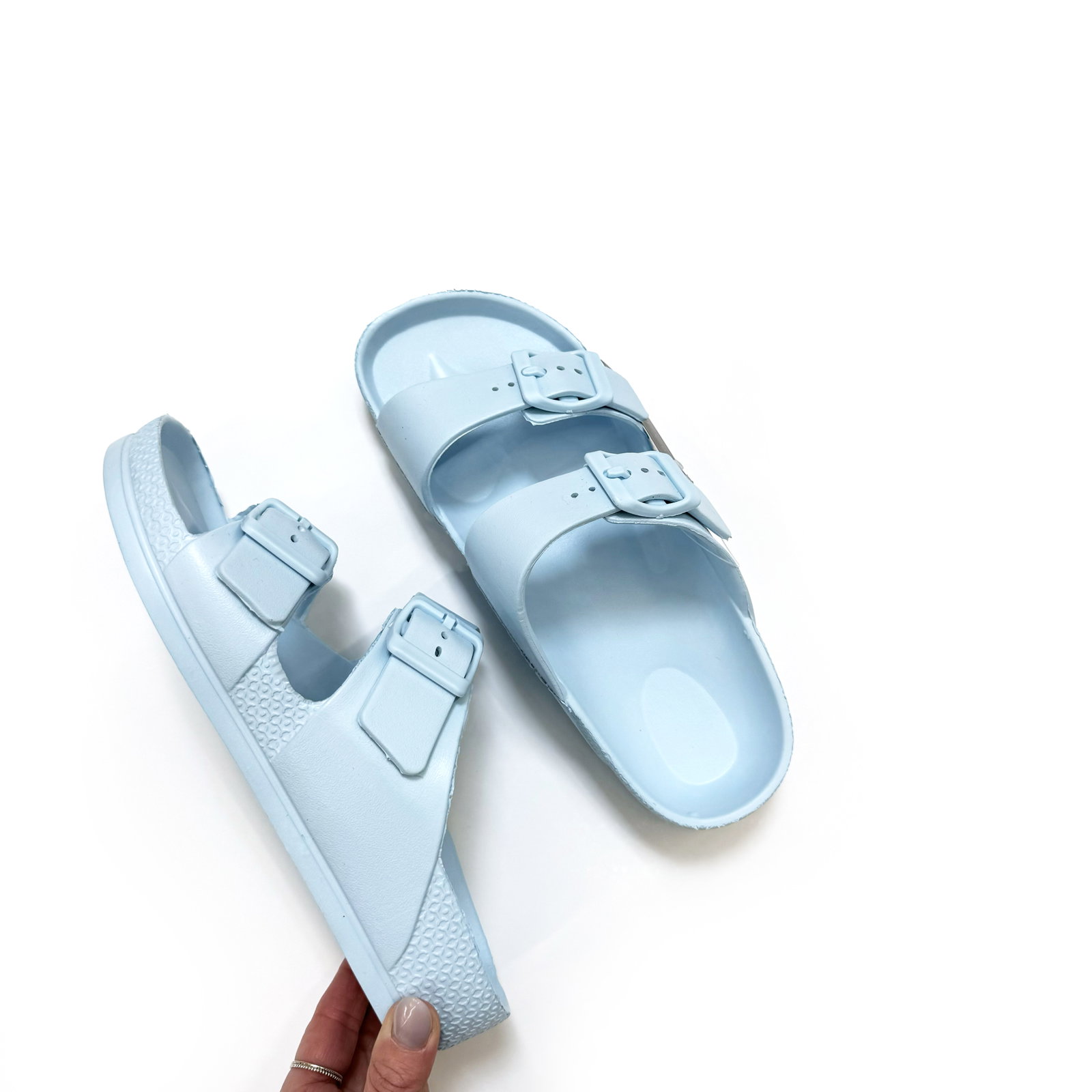 No Boundaries Two Buckle Slide Sandals