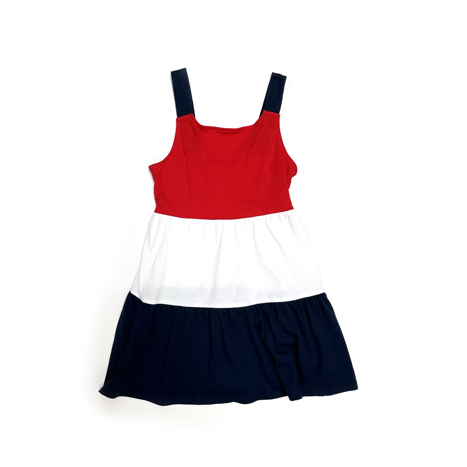 Wonder Nation Girls Americana Sleeveless Tiered Dress