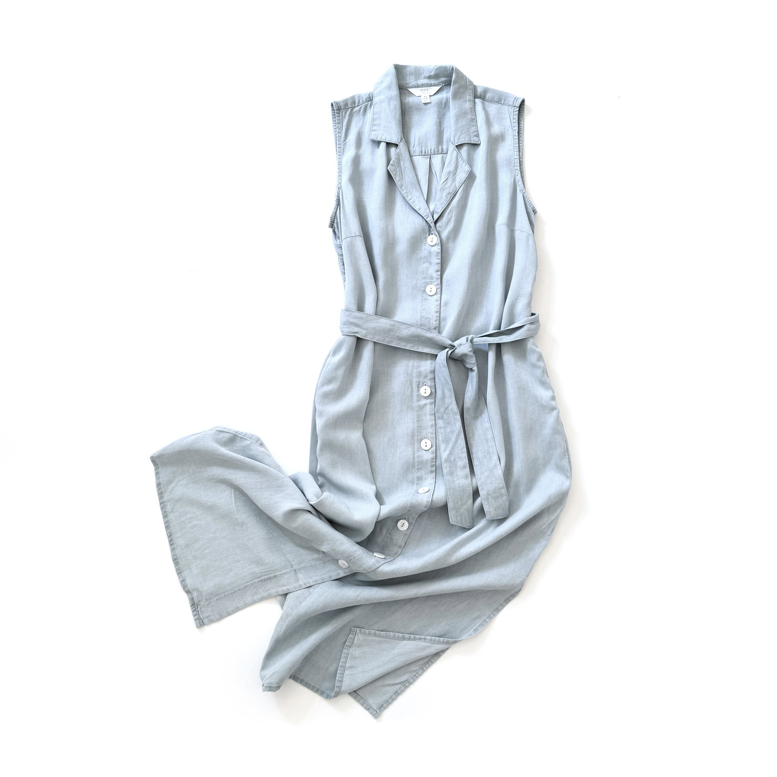 Time and Tru Belted Button Down Shirt Dress