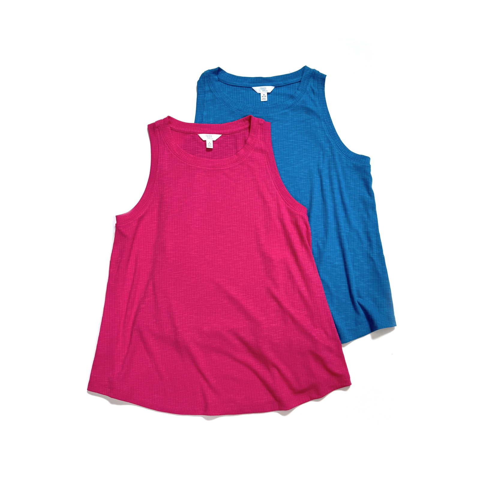 Time and Tru Ribbed Swing Tank Top