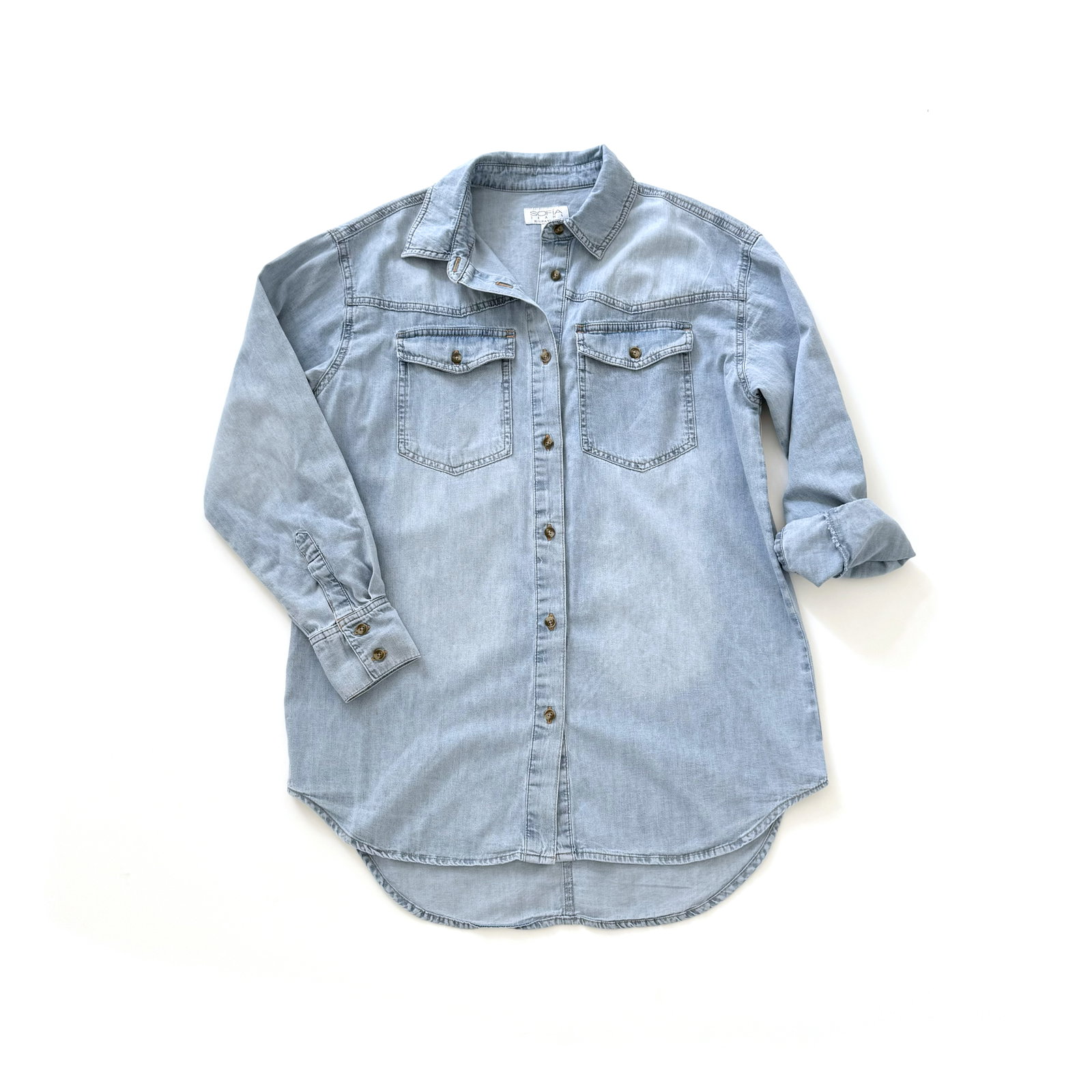Sofia Jeans Oversized Boyfriend Shirt