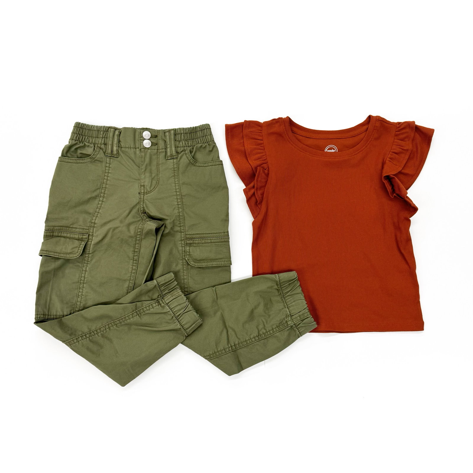 Wonder Nation Girls Cargo Joggers