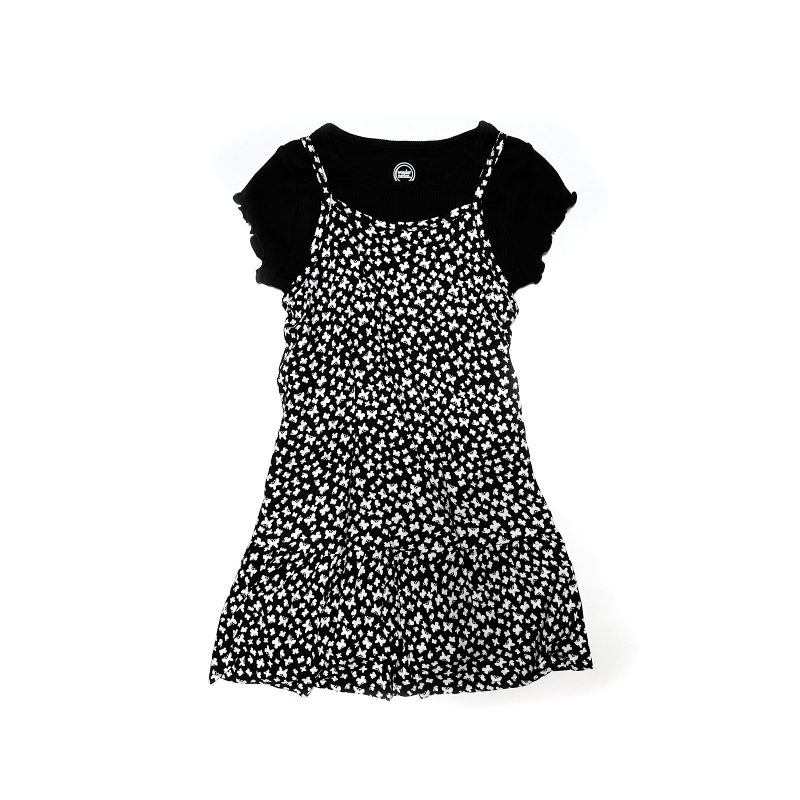 Wonder Nation Girls Short Sleeve Cami Dress