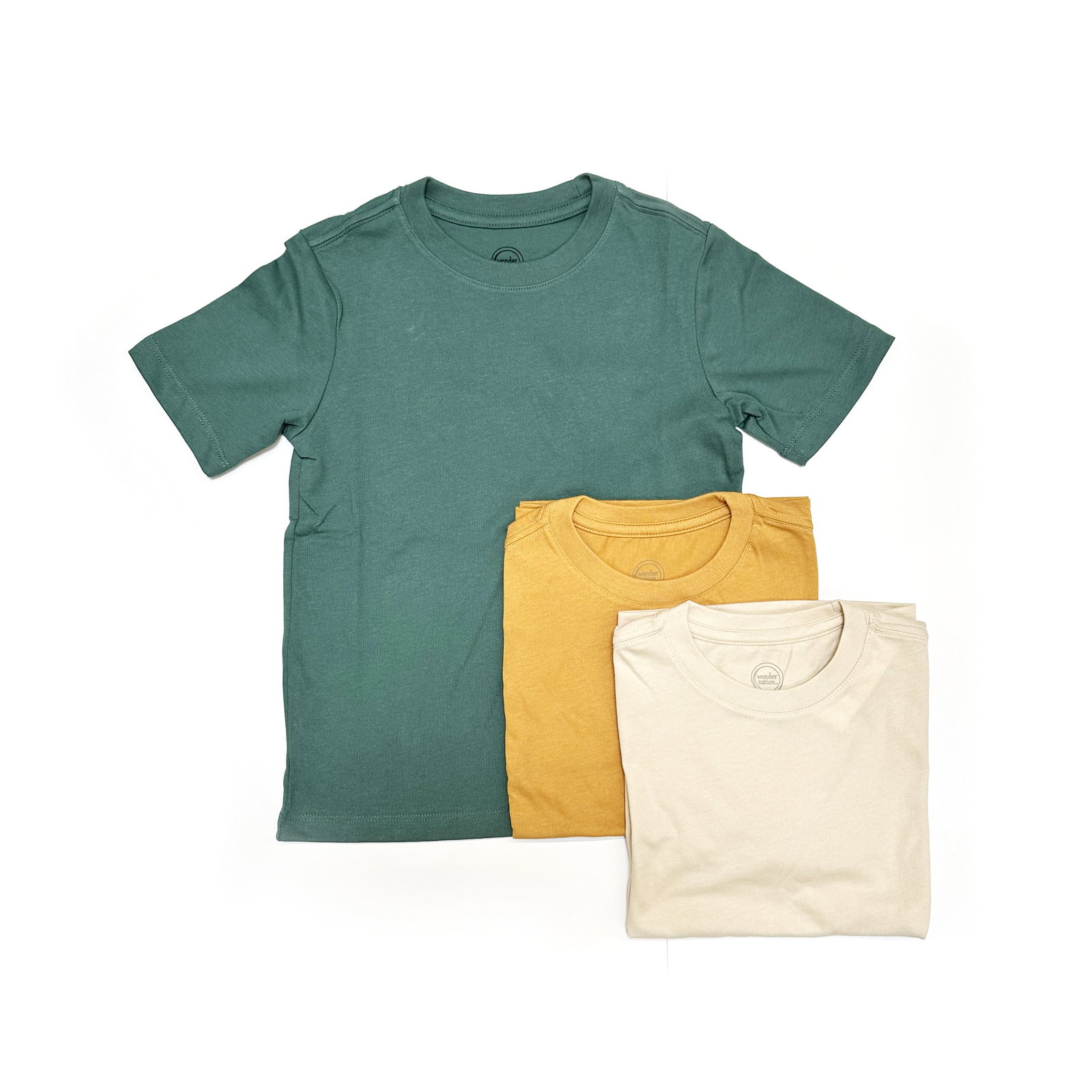 Wonder Nation Boys Kid Tough Crewneck Tee with Short Sleeves