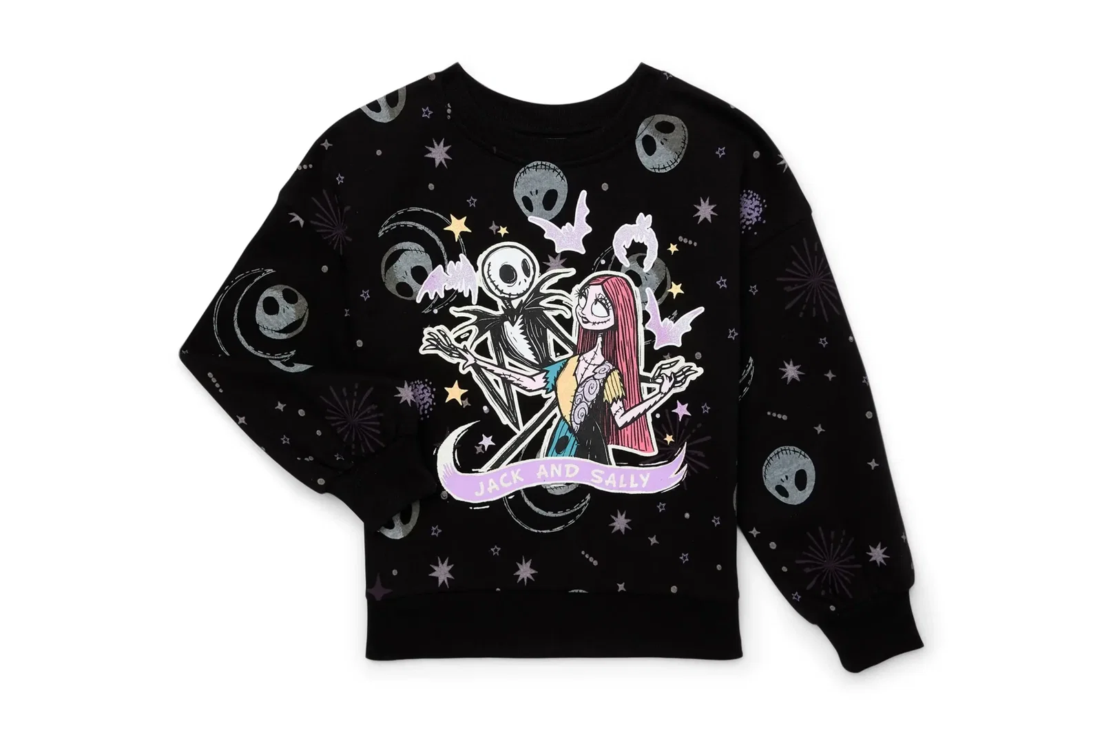 The Nightmare Before Christmas Girls Graphic Fleece Sweatshirt