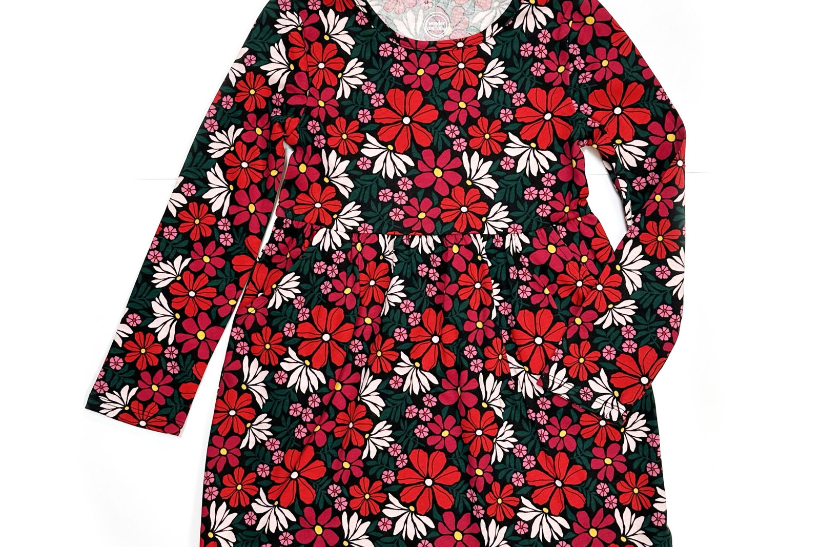 Wonder Nation Girls Long Sleeve Play Dress