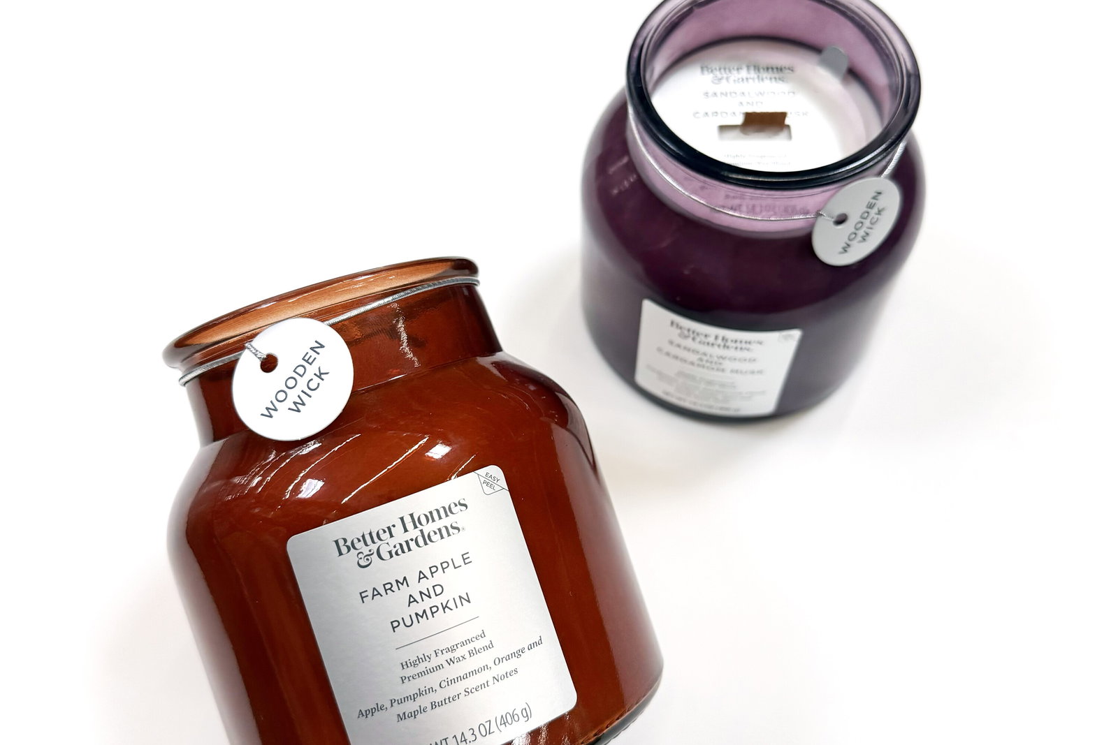 Better Homes & Gardens Scented Wooden Wick Jar Candles