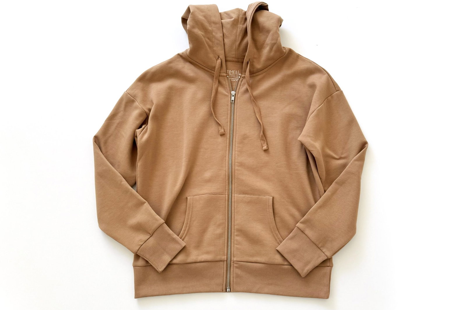 Time and Tru Zip Up Fleece Hoodie Jacket