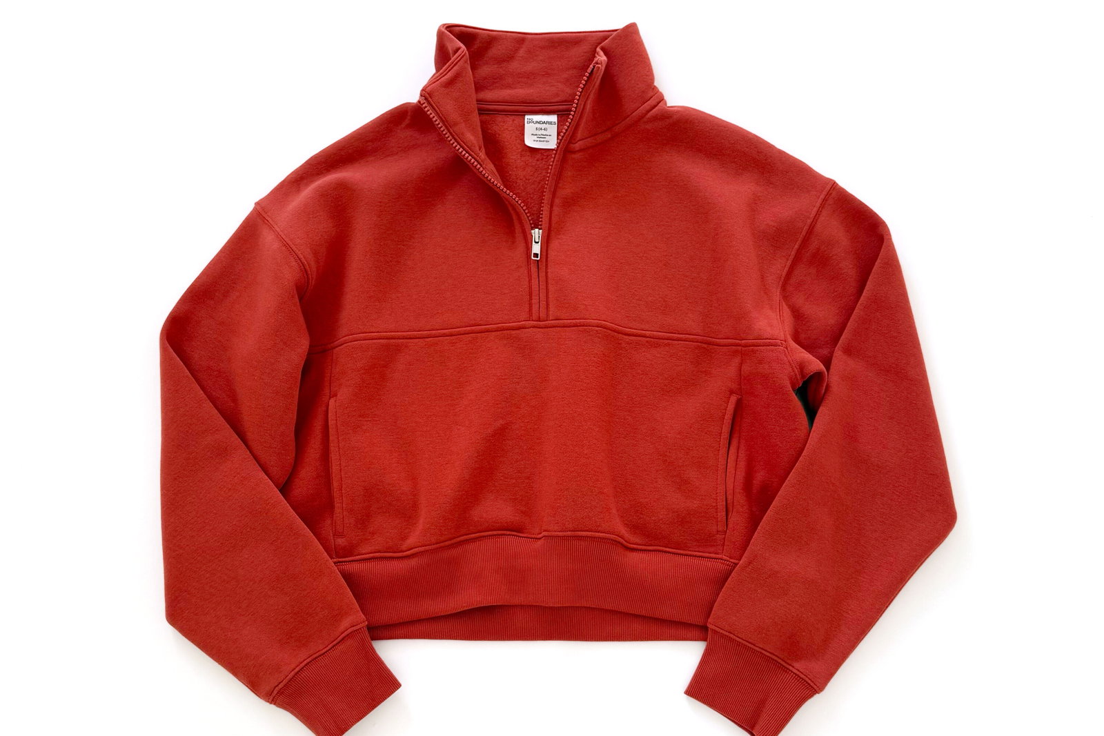 No Boundaries Half Zip Mock Neck Pullover