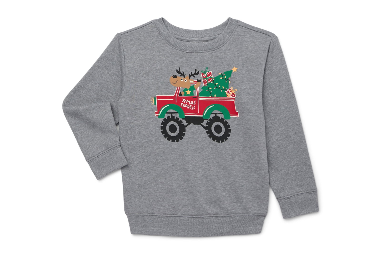 Christmas Toddler Boys’ Sweatshirt with Long Sleeves from Holiday Time, Sizes 12M-5T