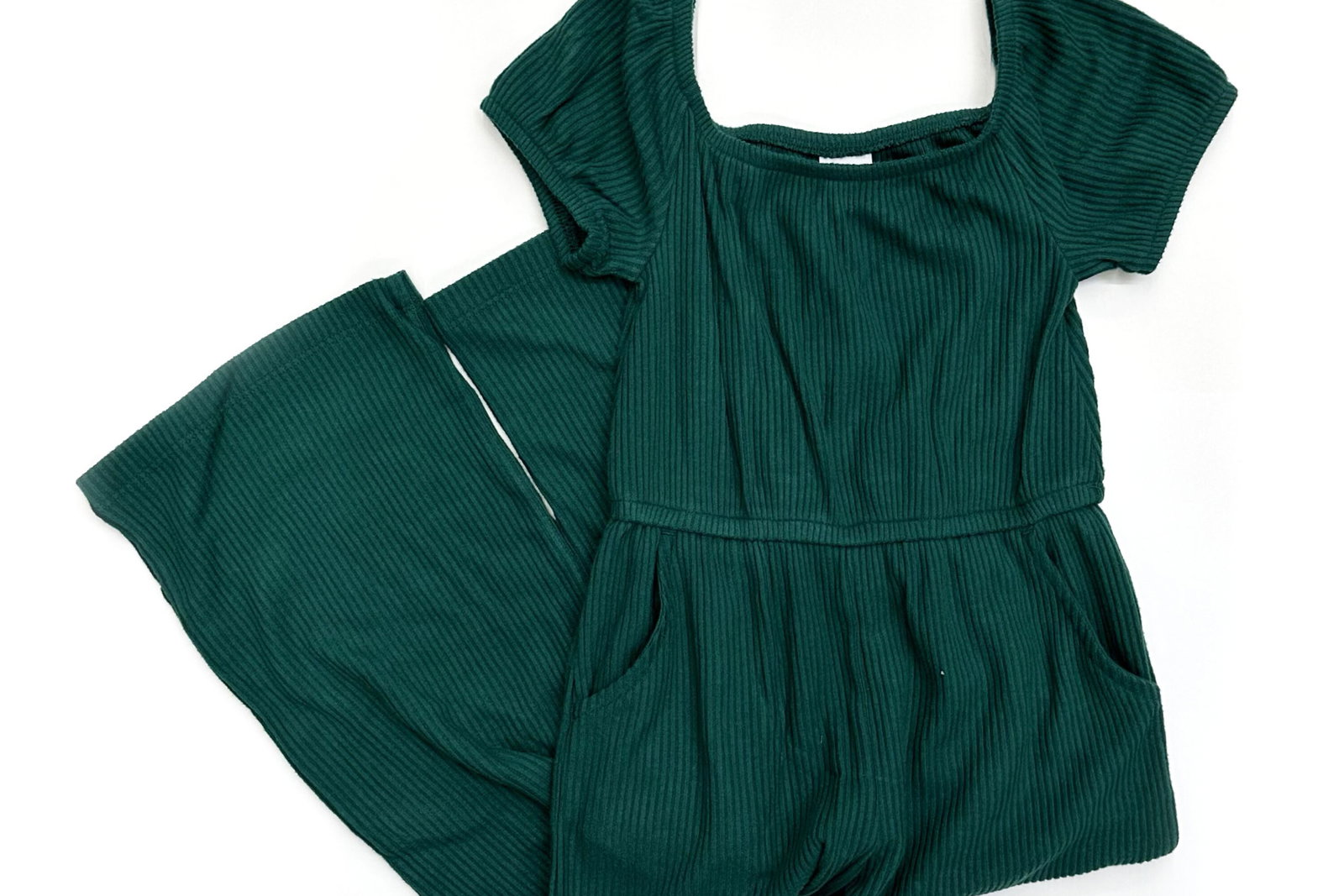 Wonder Nation Girls Wide Leg Knit Jumpsuit