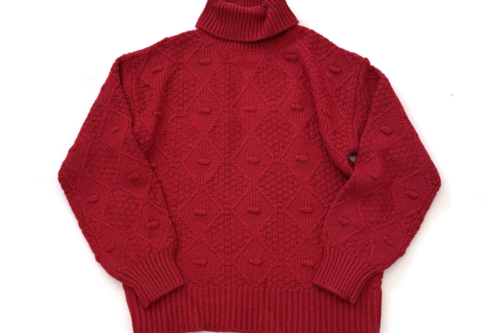 Time and Tru Bobble Knit Turtleneck Sweater