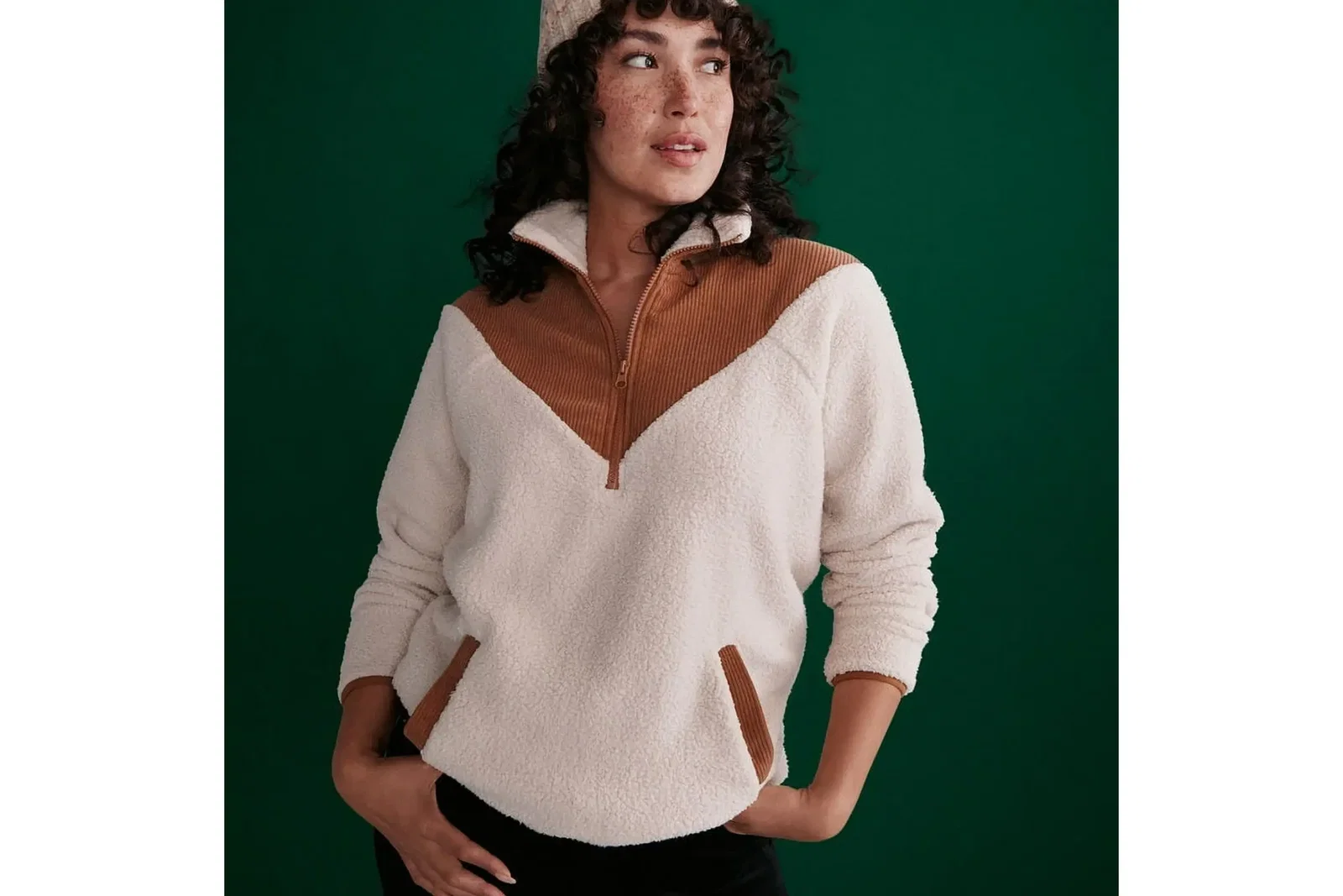 aerie sherpa pullover dupe