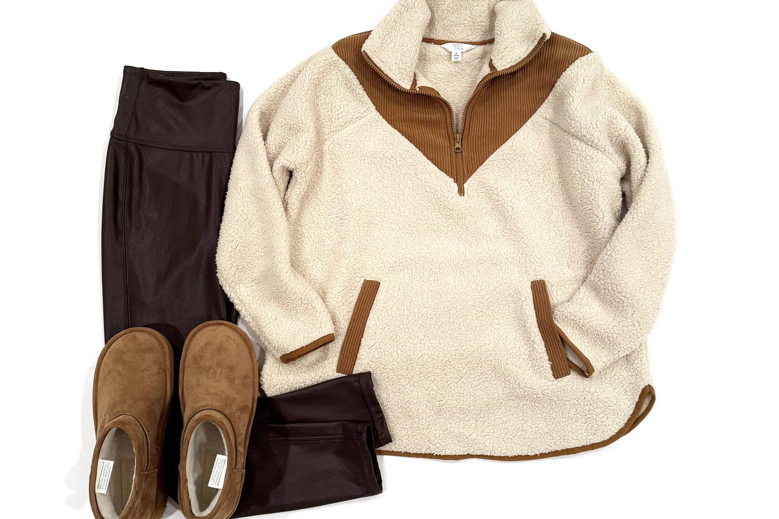 Time and Tru Corduroy Fleece Pullover