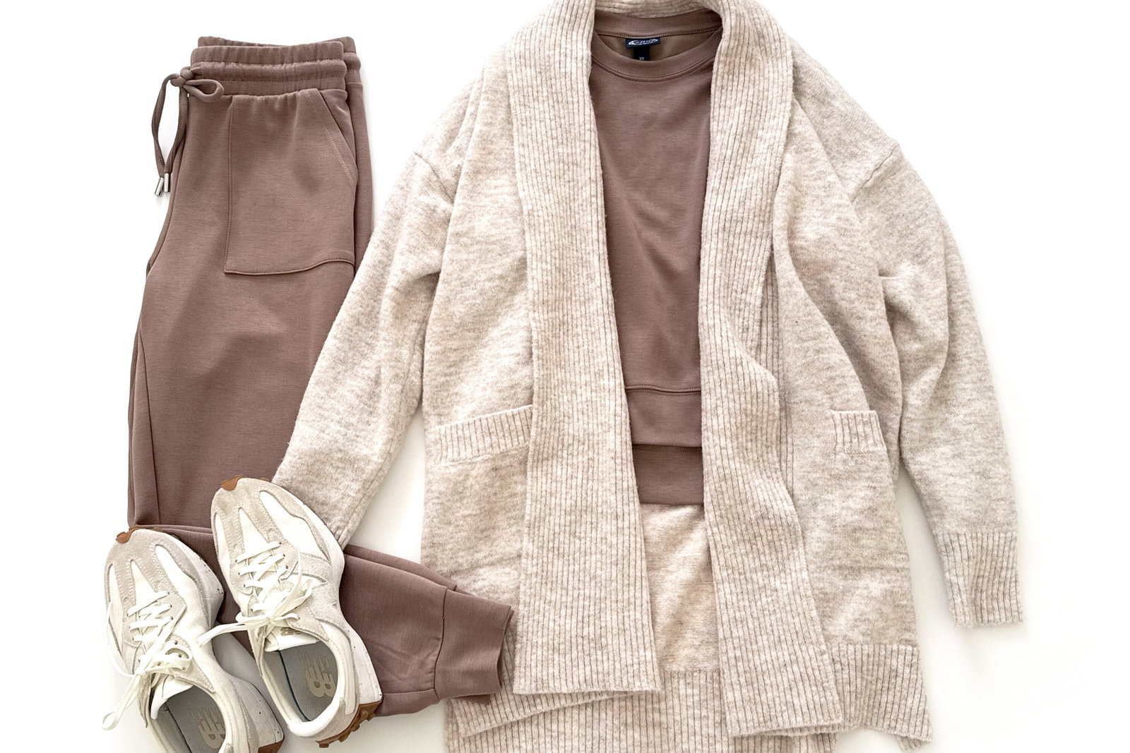 Time and Tru Fuzzy Open Front Cardigan