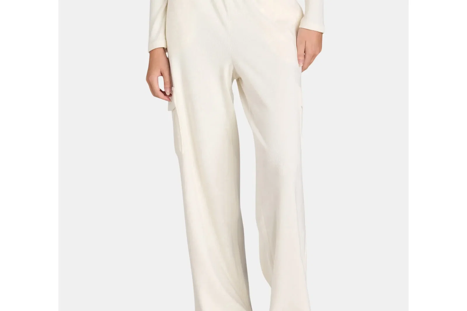 No Boundaries Brushed Knit Waffle Cargo Sleep Pants