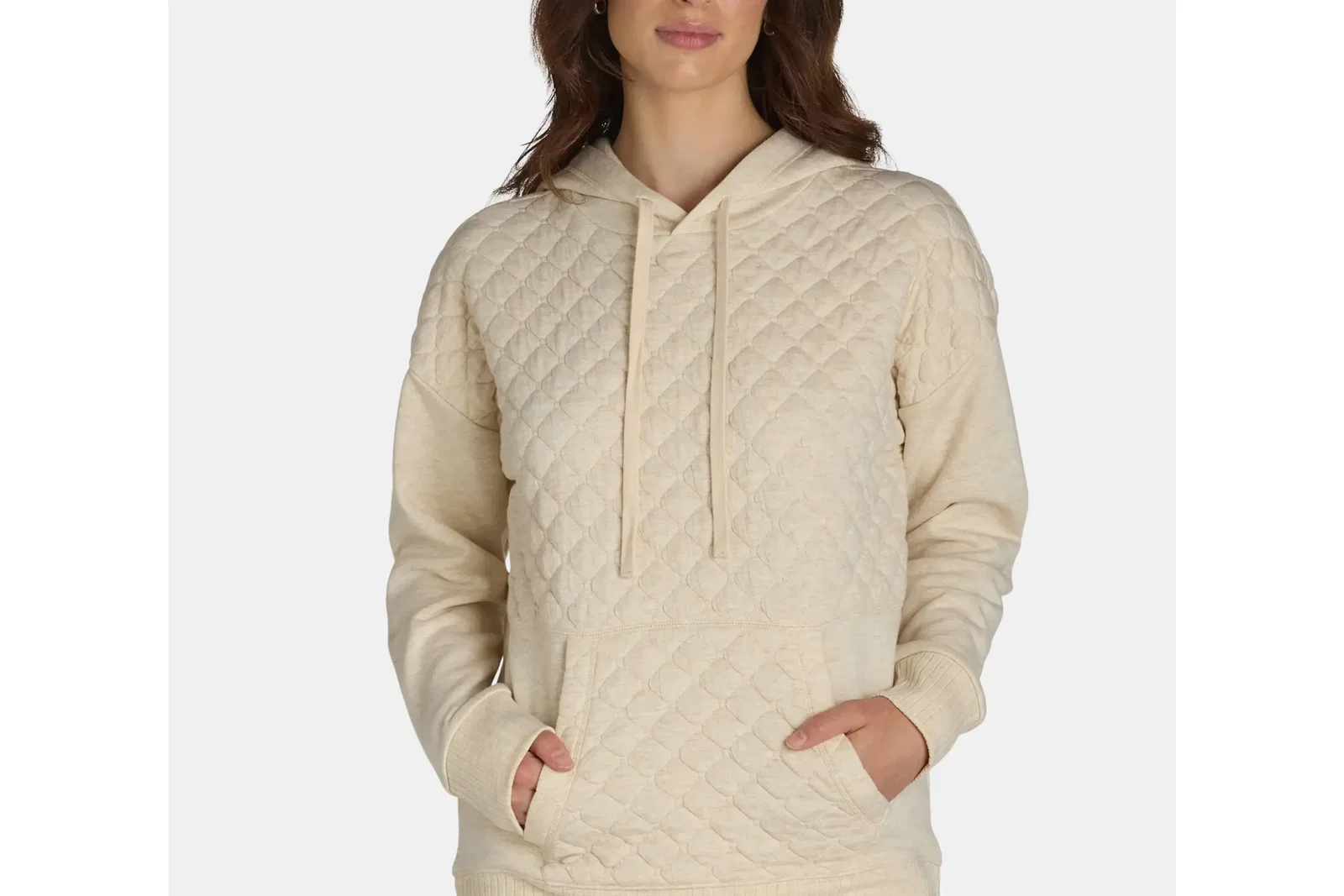 Time and Tru Quilted Hoodie