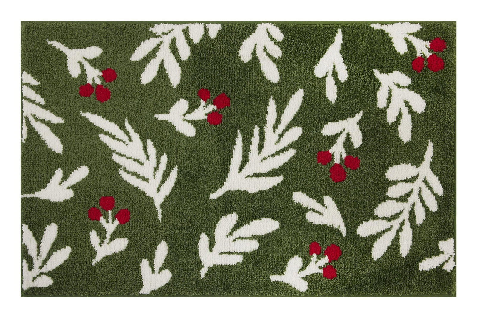 Holiday Time Green Holly Indoor Accent Rug 20