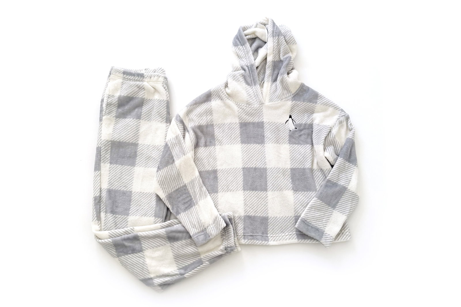 Joyspun Plush Hoodie and Joggers Pajama Set
