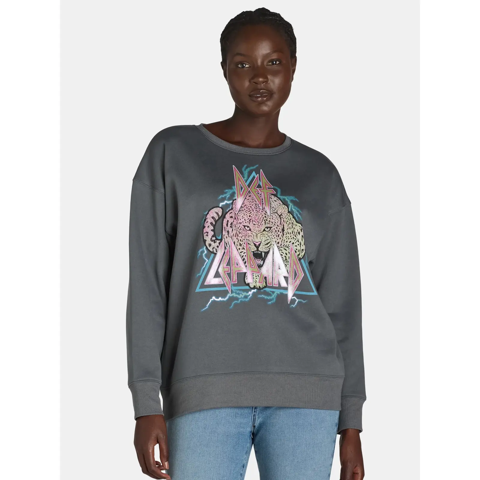 Time and Tru Graphic Pullover Sweatshirt