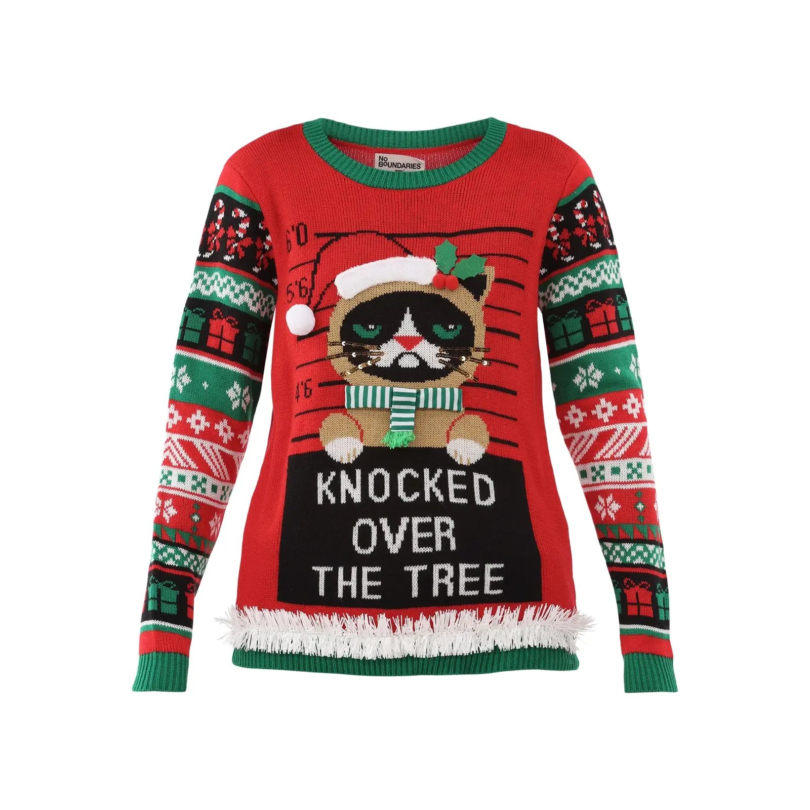 No Boundaries Women's Ugly Christmas Sweaters