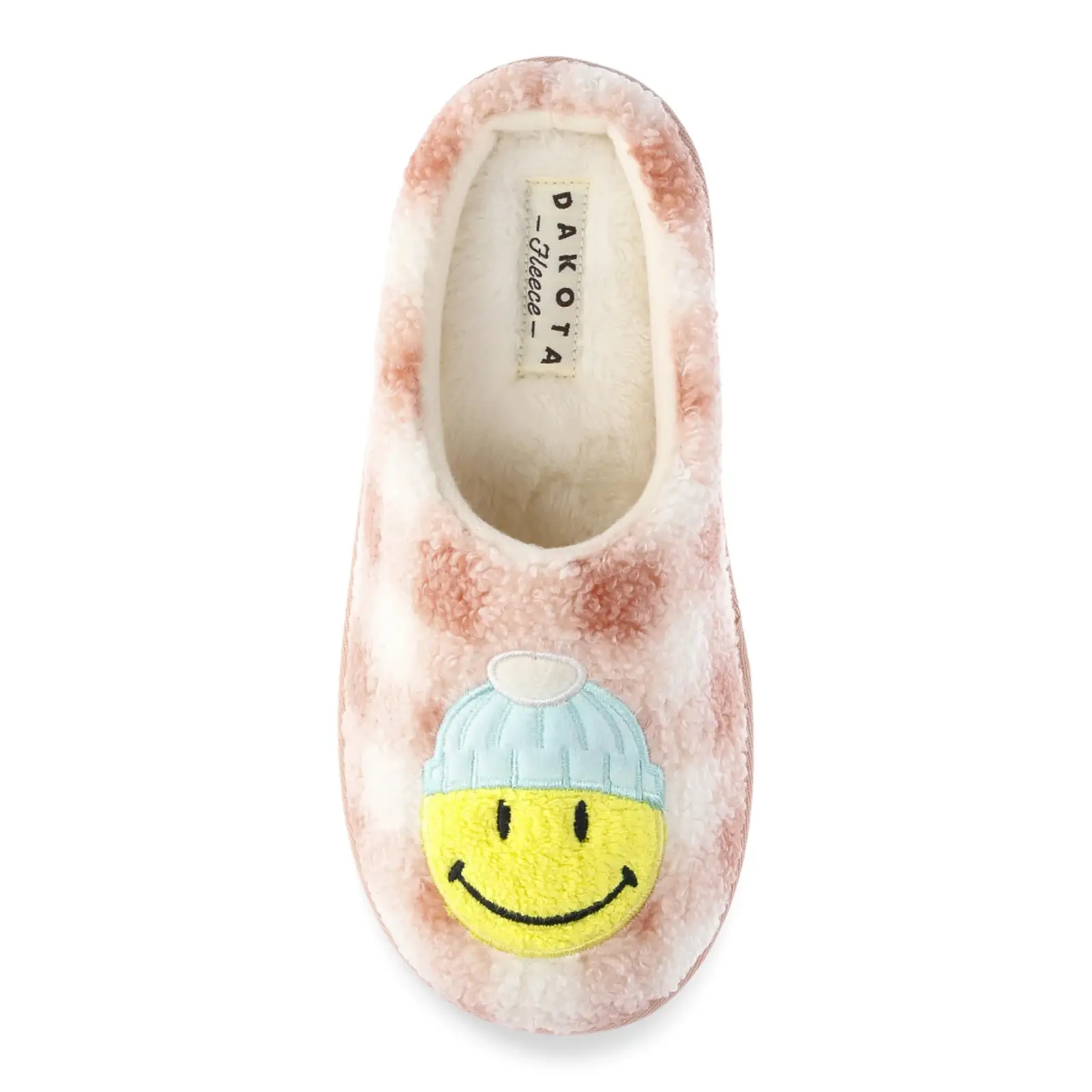 Dakota Fleece Girls Smiley Cozy Comfort Slippers