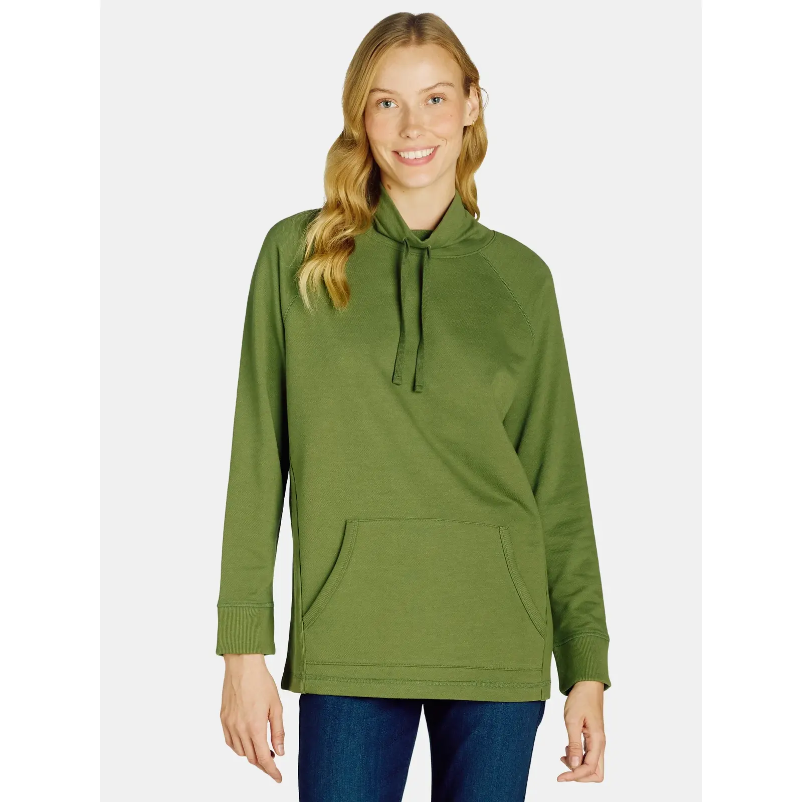 Time and Tru Cowl Neck Tunic Sweatshirt