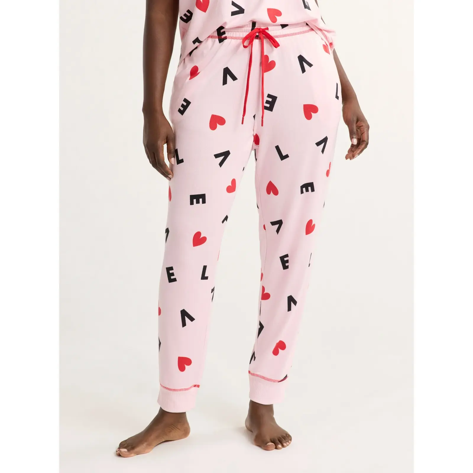 Joyspun Valentine Hacci Knit Sleep Joggers