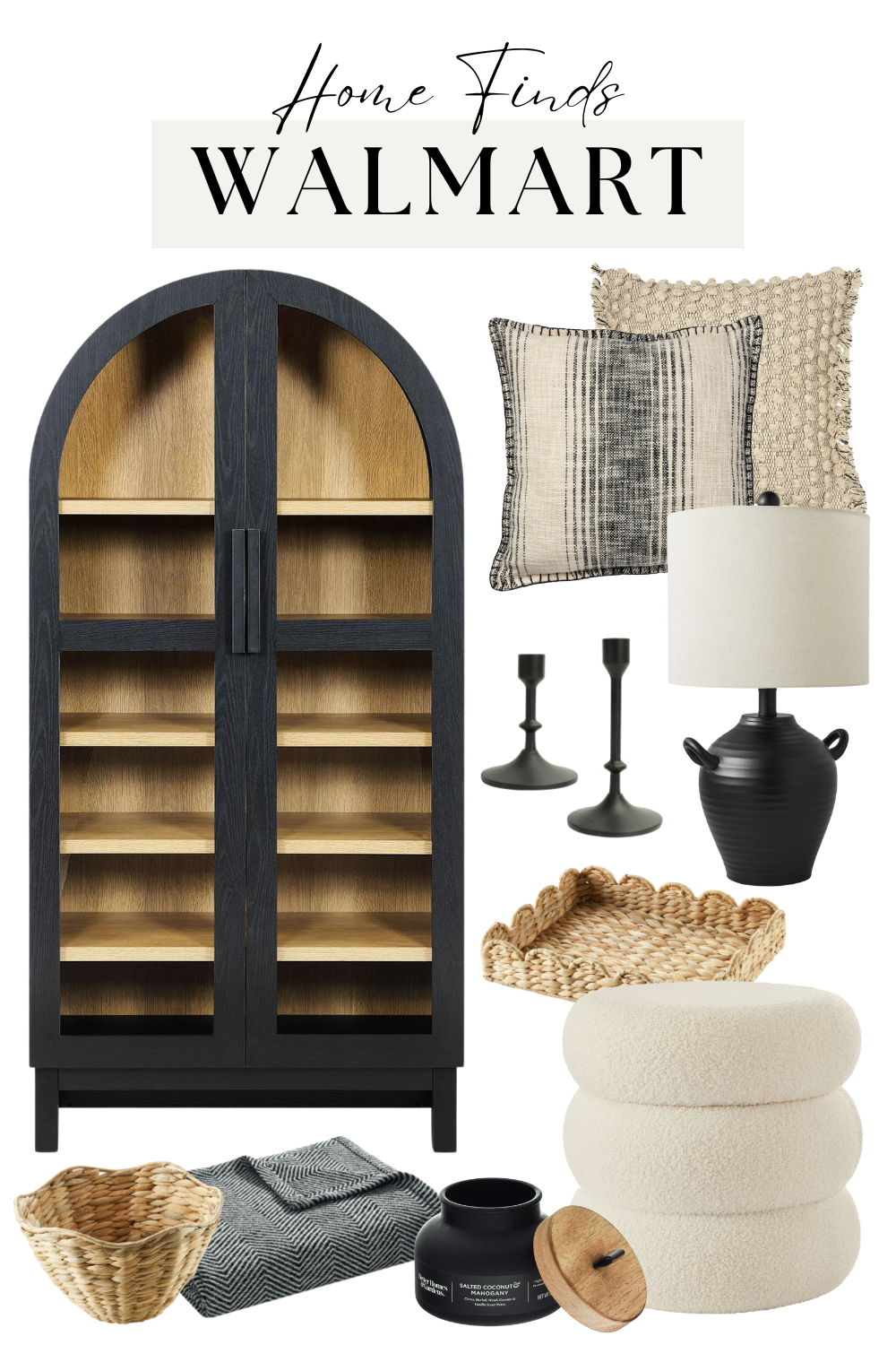 Walmart Home Finds - Neutral & Black Accents
